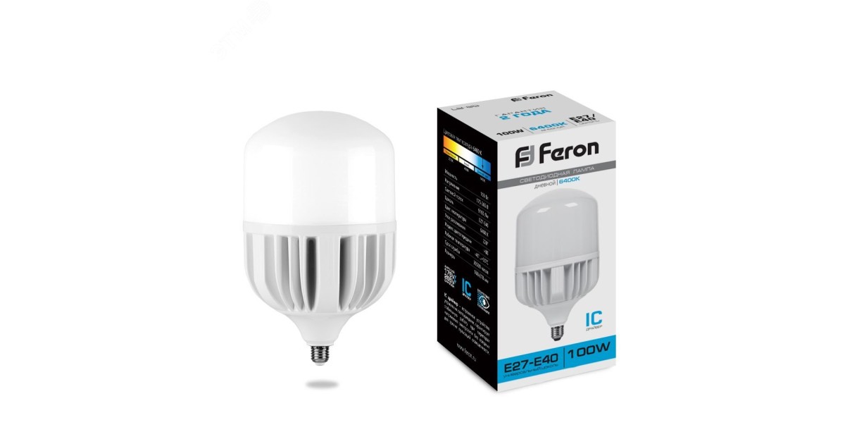 Купить Лампа светодиодная LED 100вт Е27/Е40 дневной 25827 Feron оптом в Москве