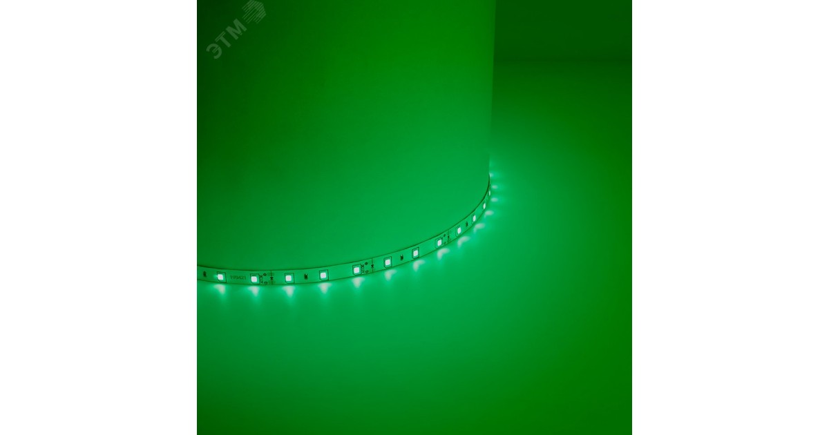 Купить Лента светодиодная LEDх60/м 5м 4.8w/m 12в IP65 зеленый 27675 Feron оптом в Москве
