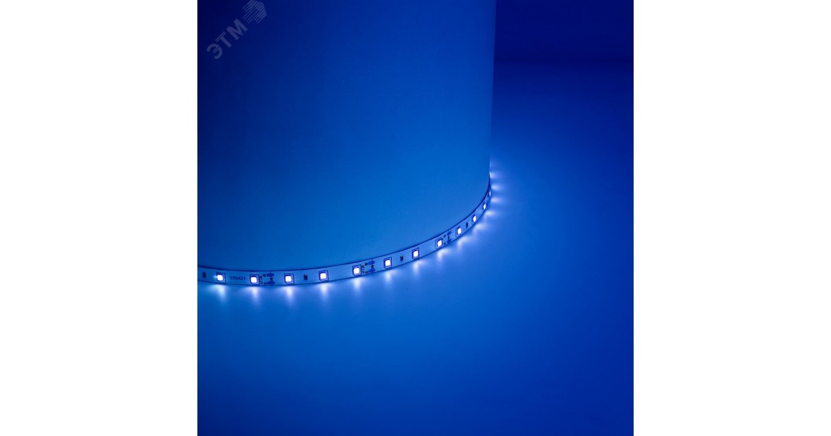 Купить Лента светодиодная LEDх60/м 5м 4.8w/m 12в IP65 синий 27677 Feron оптом в Москве