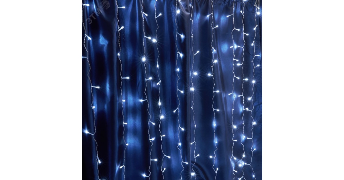 Купить Гирлянда занавес LED 5000К 2х1.5м IP44 32329 Feron оптом в Москве