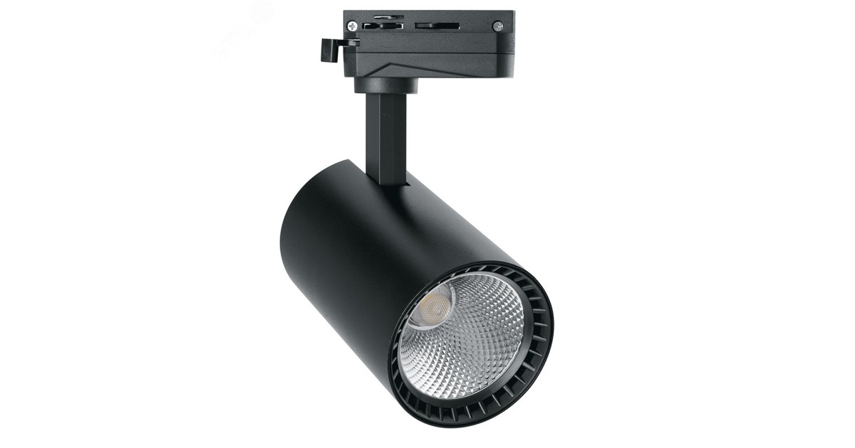Купить Светильник светодиодный трековый на шинопровод ДПО-12w 4000К 1080Лм черный 29647 Feron оптом в Москве