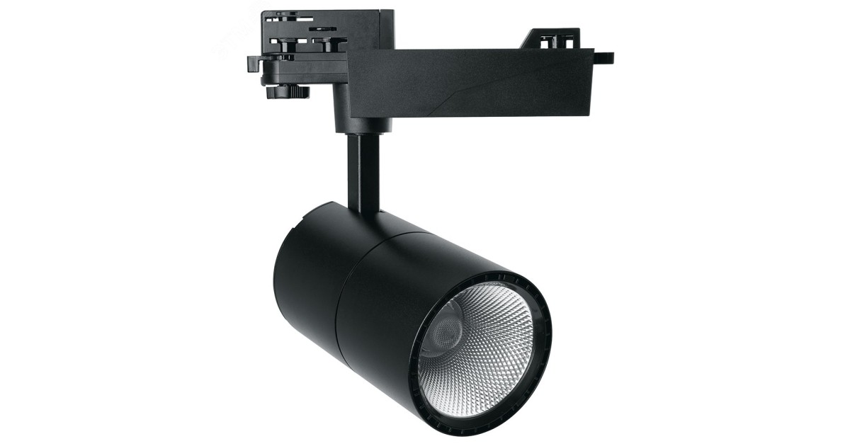 Купить Светильник светодиодный трековый на шинопровод ДПО-30w 4000К 2700Лм черный 29649 Feron оптом в Москве