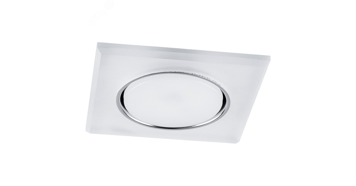 Купить Светильник ДВО-15w GX53 без лампы со светодиодной подсветкой 4000К квадратный белый матовый 32661 Feron оптом в Москве