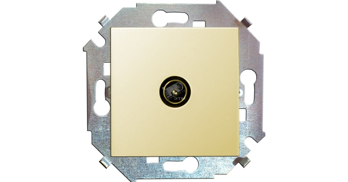 Купить Розетка телевизионная одиночная TV СП 15 винтов. зажим механизм сл. кость 1591475-031 Simon оптом в Москве