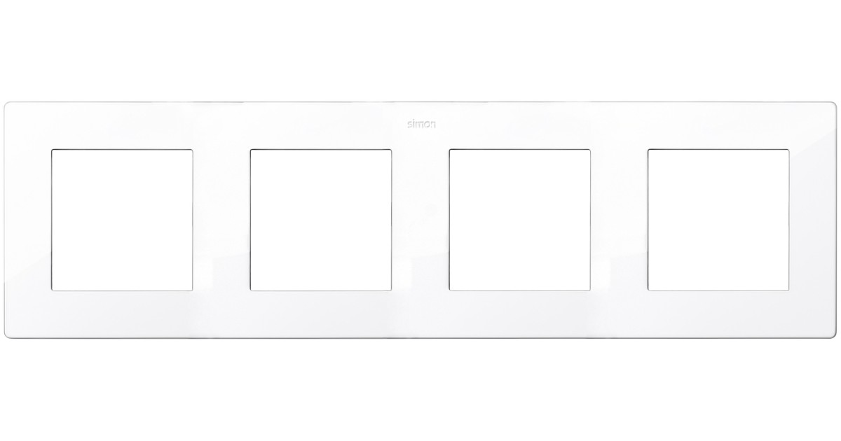 Купить Рамка 4-м Simon24 бел. 2400640-030 Simon оптом в Москве
