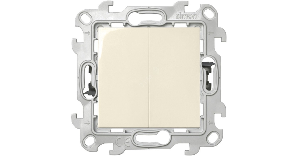 Купить Выключатель 2-кл. 1п 2мод. СП 24 10А IP20 Push&Go механизм сл. кость 2420398-031 Simon оптом в Москве
