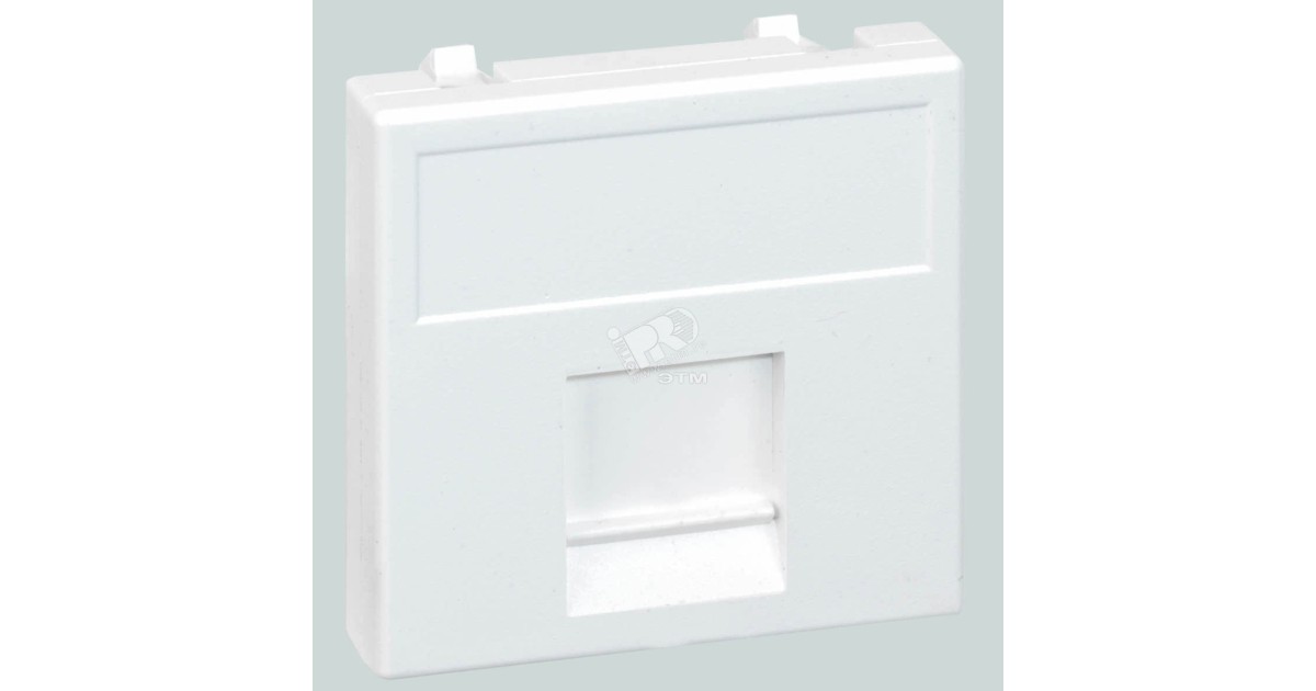 Купить Connect Адаптер на 1 RJ45 CJ545U(FM)/ CJ546U(FM) шторка 45х45мм SС алюминий K76-8 Simon оптом в Москве