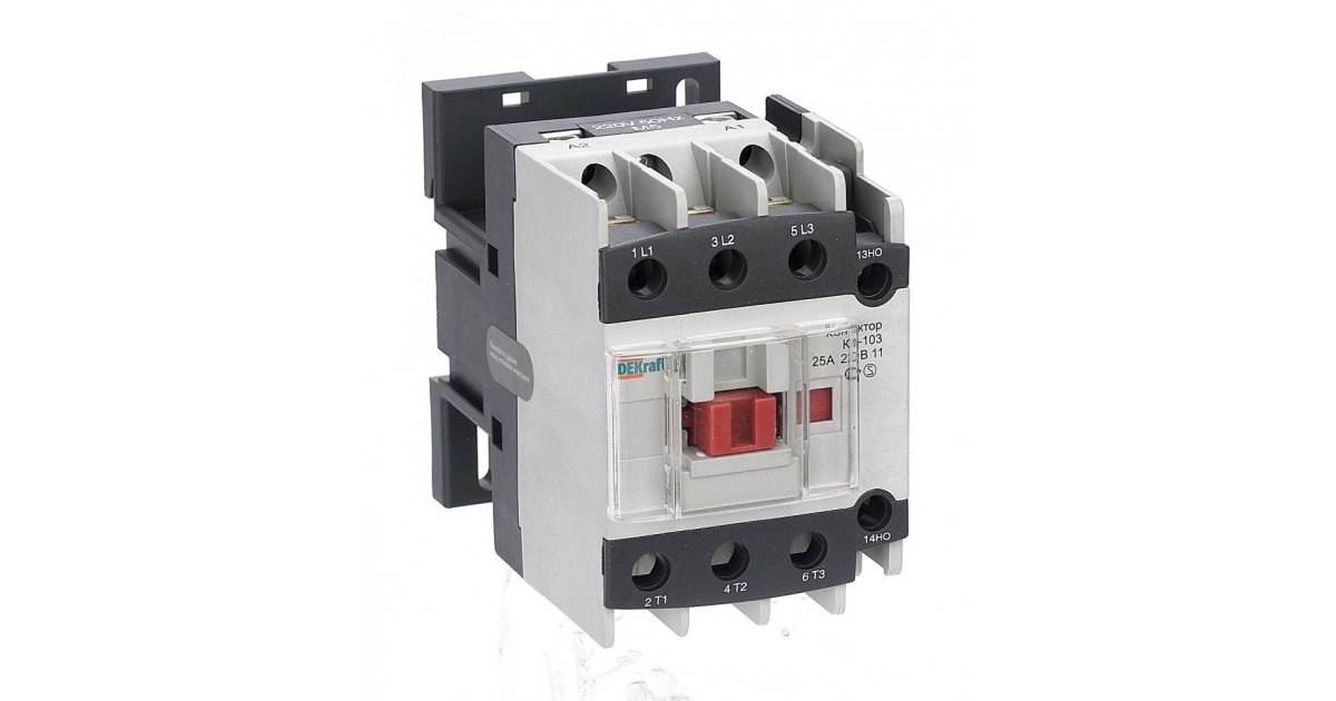 Купить Контактор КМ-103 25А кат. 380В AC 1НО+1НЗ AC-3 22119DEK DEKraft оптом в Москве