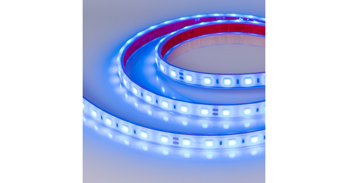 Купить Лента герметичная RTW-PFS-B60-13mm 24V Blue (14.4 W/m, IP68, 5060, 5m) 036171 Arlight оптом в Москве