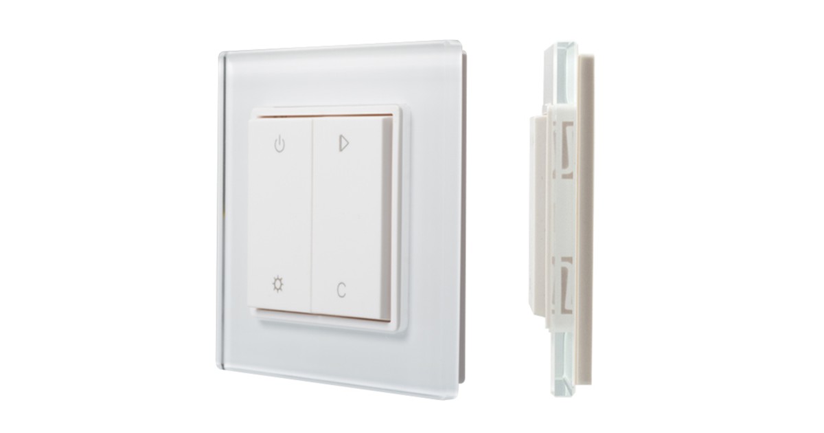 Купить Панель Knob SR-2833RGB-RF-UP White (3V,RGBW,1зона) 017740 Arlight оптом в Москве