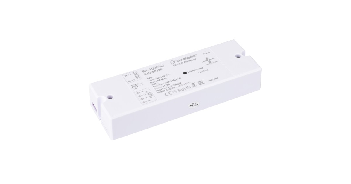 Купить Диммер SR-1009AC (230V, 2x1.2A) 020730 Arlight оптом в Москве