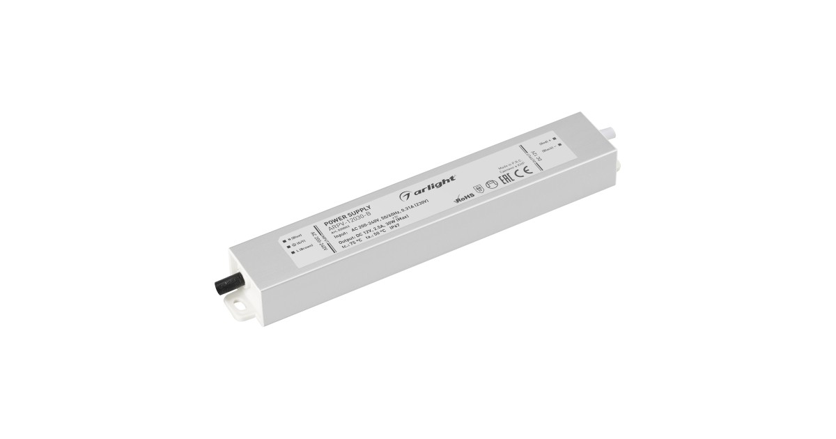 Купить Блок питания ARPV-12030-B (12V, 2.5A, 30W) 020003 Arlight оптом в Москве