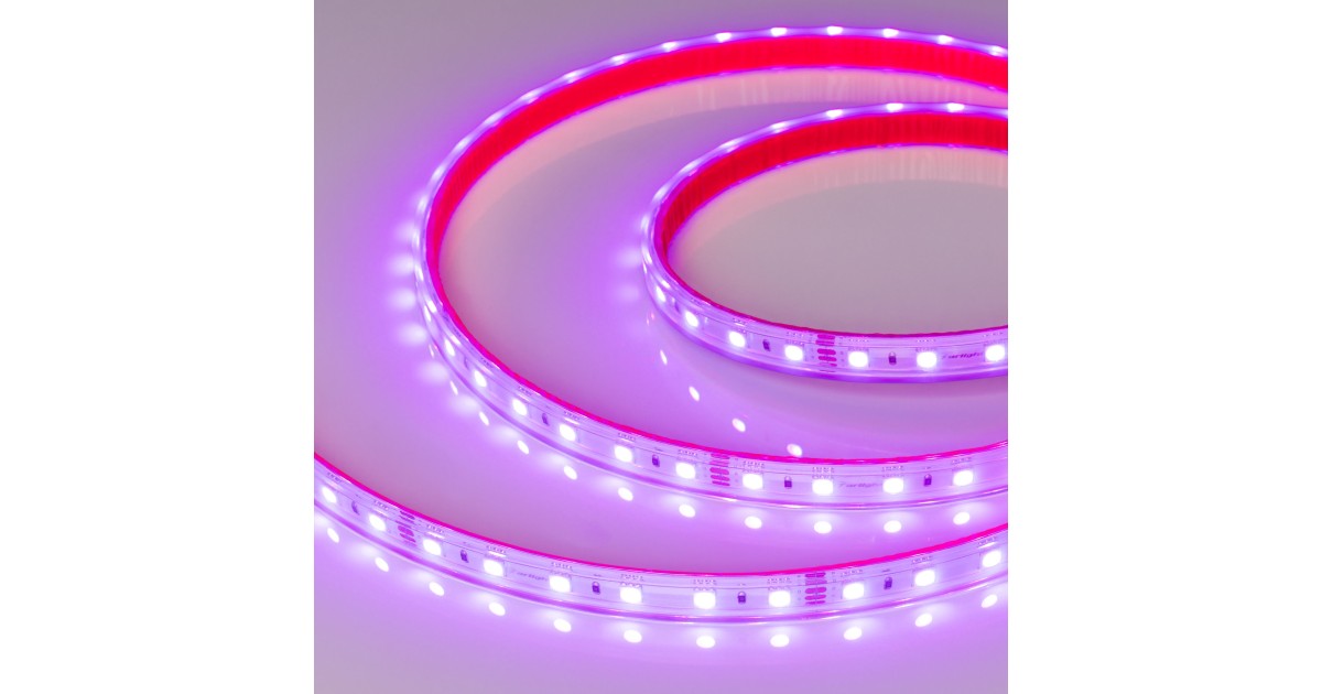 Купить Лента герметичная RTW-PS-B60-12mm 24V RGB (14.4 W/m, IP67, 5060, 5m) 021400(2) Arlight оптом в Москве