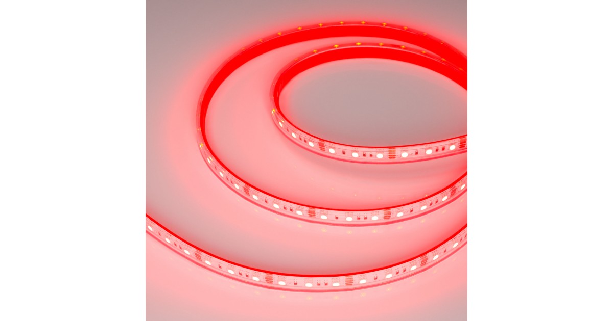Купить Лента герметичная RTW-PS-B60-12mm 12V RGB (14.4 W/m, IP67, 5060, 5m) 021402(2) Arlight оптом в Москве