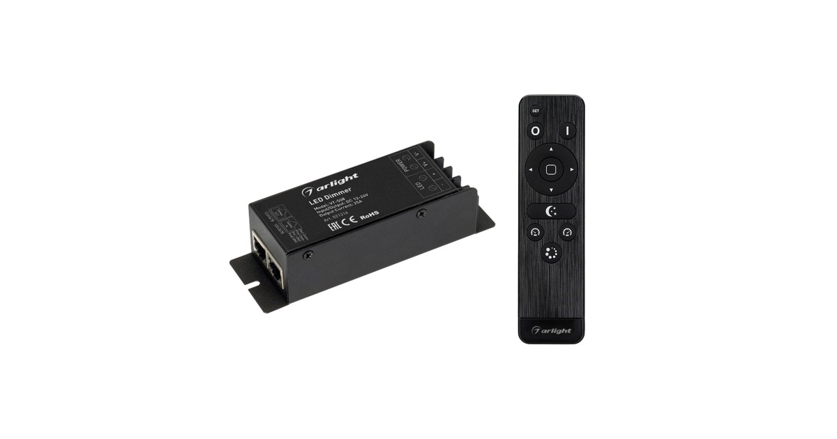 Купить Диммер VT-S08-1x25A (12-24V, ПДУ Стик 12кн, RF) 021316 Arlight оптом в Москве