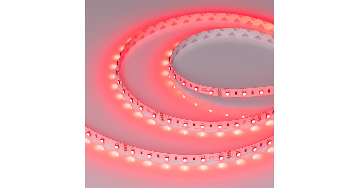 Купить Лента MINI-F60-10mm 24V RGB (14.4 W/m, IP20, 3535, 5m) 022718(2) Arlight оптом в Москве