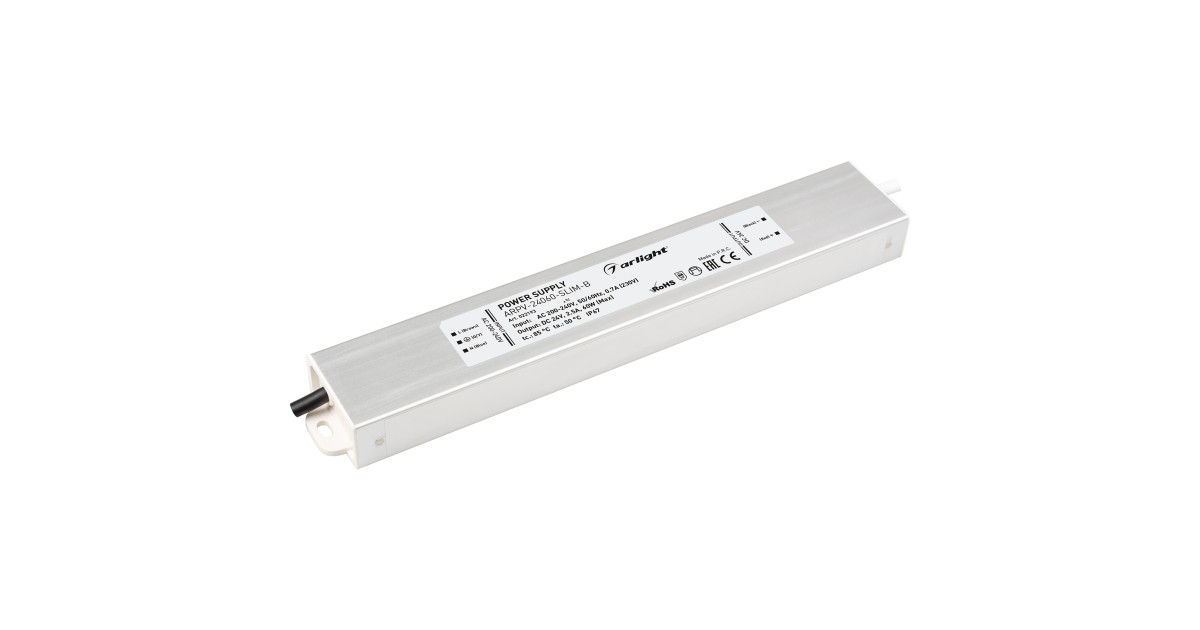 Купить Блок питания ARPV-24060-SLIM-B (24V, 2.5A, 60W) 022193 Arlight оптом в Москве