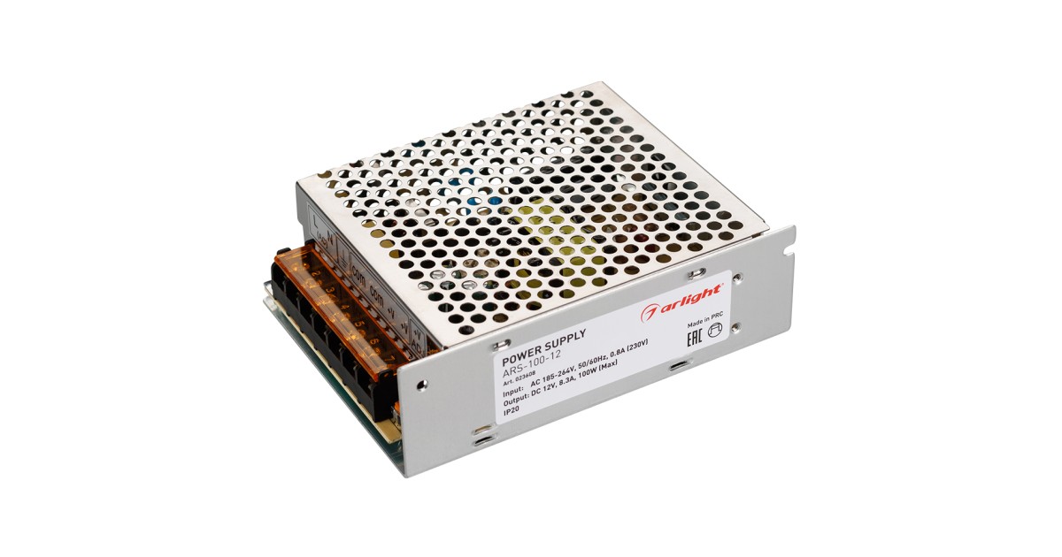 Купить Блок питания ARS-100-12 (12V, 8.3A, 100W) 023608 Arlight оптом в Москве