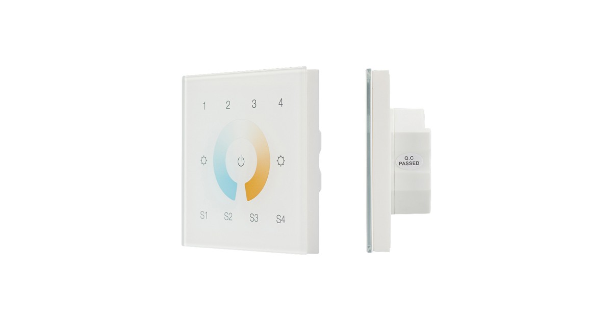 Купить INTELLIGENT ARLIGHT Сенсорная панель DALI-901-11-4G-4SC-MIX-DT8-IN White (BUS/230V) 037198 Arlight оптом в Москве