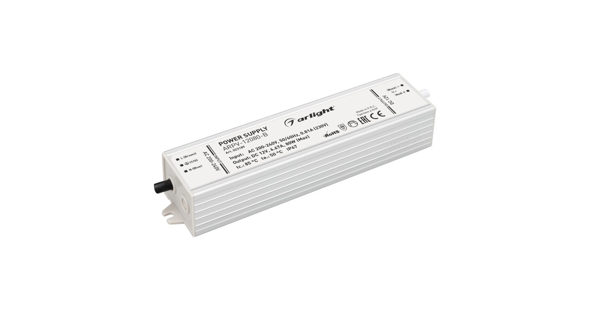 Купить Блок питания ARPV-12080-B (12V, 6.7A, 80W) 023189 Arlight оптом в Москве