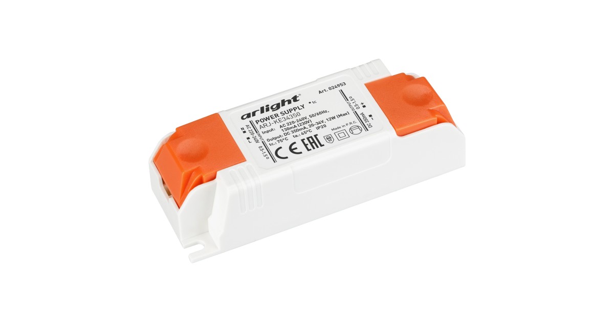 Купить Блок питания ARJ-KE34350 (12W, 350mA) 024953 Arlight оптом в Москве