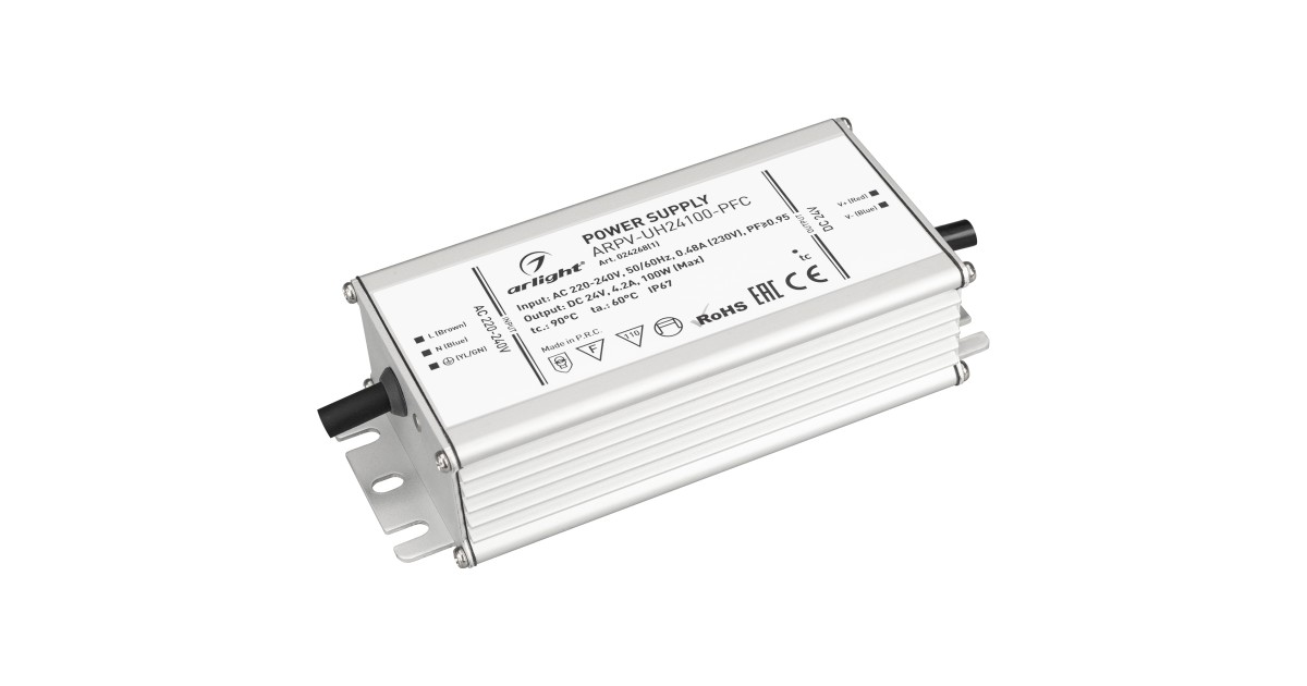 Купить Блок питания ARPV-UH24100-PFC (24V, 4.2A, 100W) 024268(1) Arlight оптом в Москве