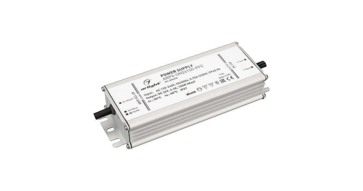 Купить Блок питания ARPV-UH24150-PFC (24V, 6.3A, 150W) 024270 Arlight оптом в Москве
