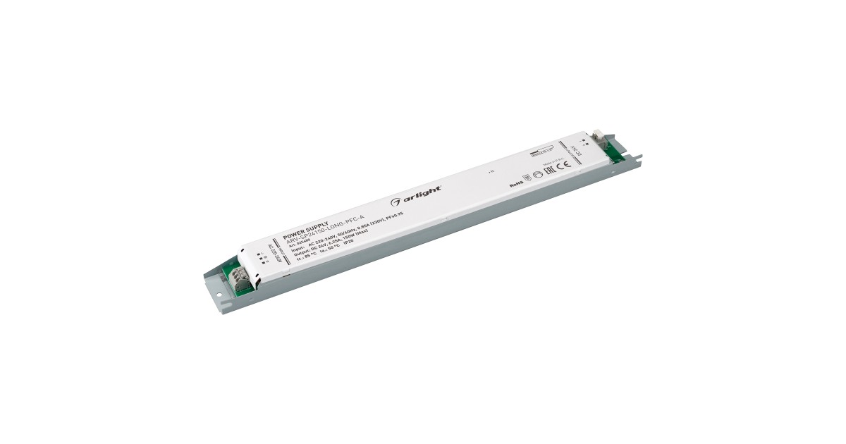 Купить Блок питания ARV-SP24150-LONG-PFC-A (24V, 6.25A, 150W) 025480 Arlight оптом в Москве