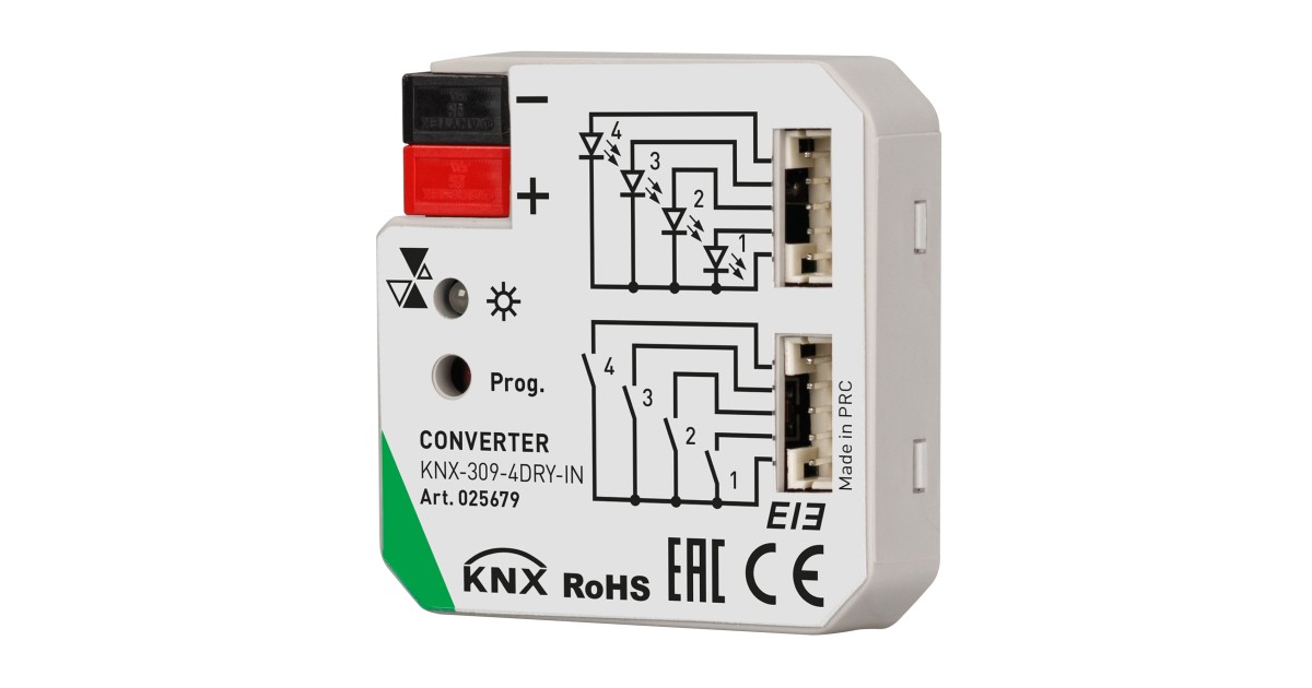 Купить INTELLIGENT ARLIGHT Конвертер KNX-309-4DRY-IN (BUS) 025679 Arlight оптом в Москве
