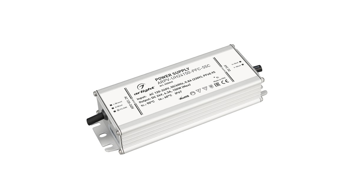 Купить Блок питания ARPV-UH24150-PFC-55C (24V, 6.3A, 150W) 025045 Arlight оптом в Москве