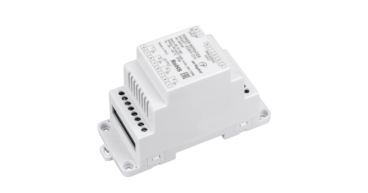 Купить Усилитель SMART-RGBW-DIN (12-36V, 4x5A) 025169 Arlight оптом в Москве