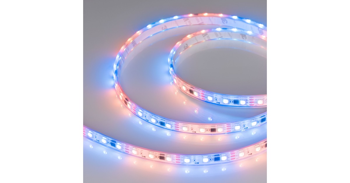 Купить Лента герметичная SPI-P-B60-12mm 12V RGB-PX3 (14.4W/m, IP66, 5060, 5m) 026365(3) Arlight оптом в Москве