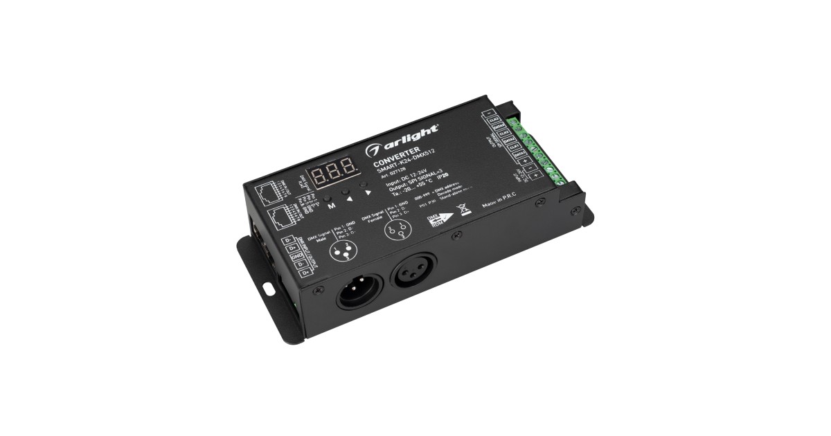 Купить Конвертер SMART-K24-DMX512 (12-24V, SPI, 2.4G) 027128 Arlight оптом в Москве