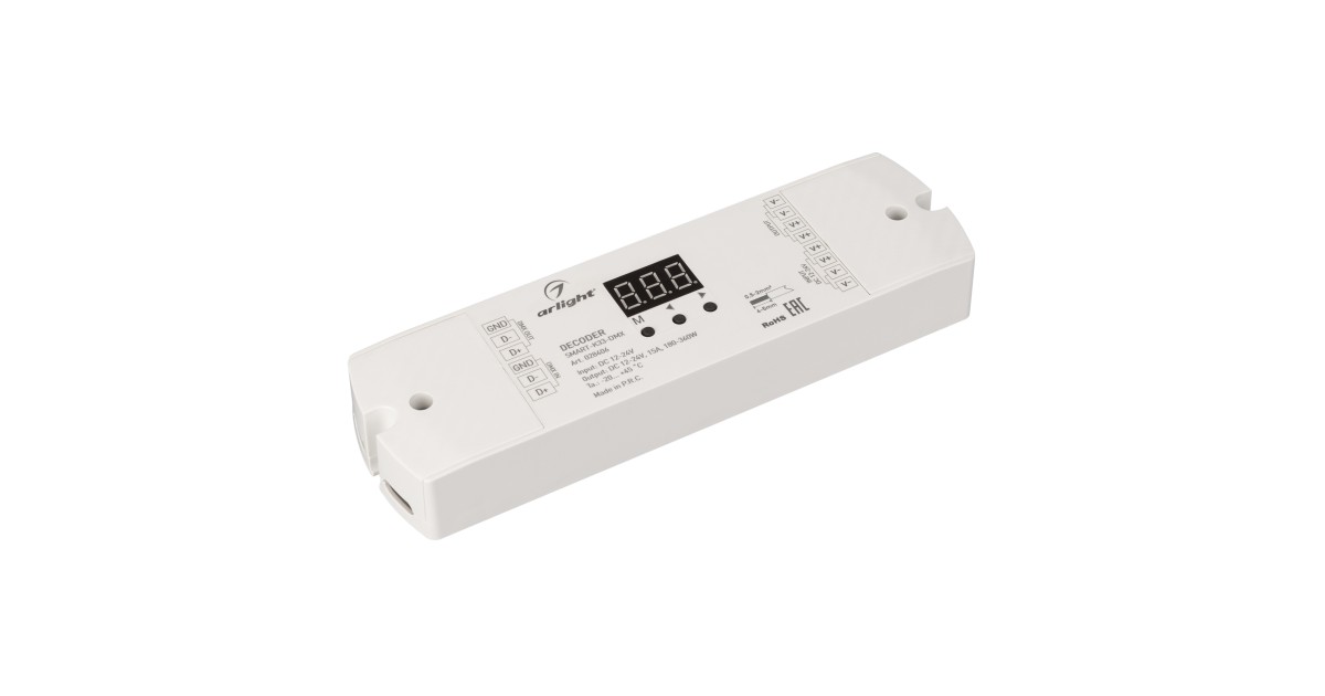 Купить Декодер SMART-K33-DMX (12-24V, 1x15A) 028406 Arlight оптом в Москве