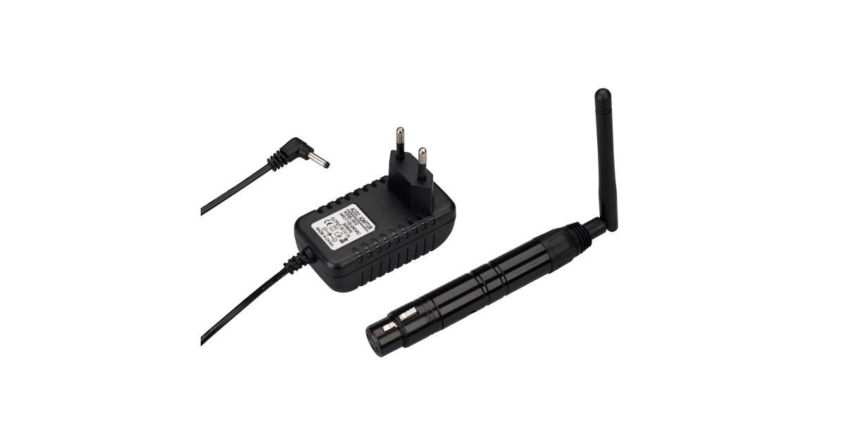 Купить Усилитель SMART-DMX-Receiver Black (5V, XLR3 Male, 2.4G) 028417 Arlight оптом в Москве