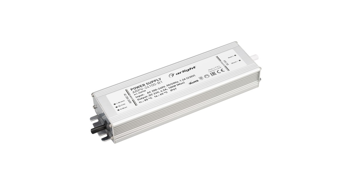 Купить Блок питания ARPV-24100-B1 (24V, 4,2A, 100W) 028788 Arlight оптом в Москве