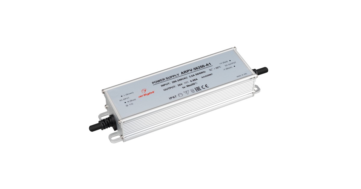Купить Блок питания ARPV-36250-A1 (36V, 6.95A, 250W) 035967 Arlight оптом в Москве