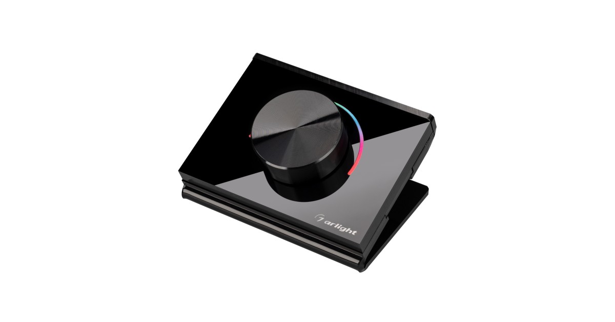 Купить Панель Rotary SMART-P100-RGB Black (3V, 2.4G) 031957 Arlight оптом в Москве