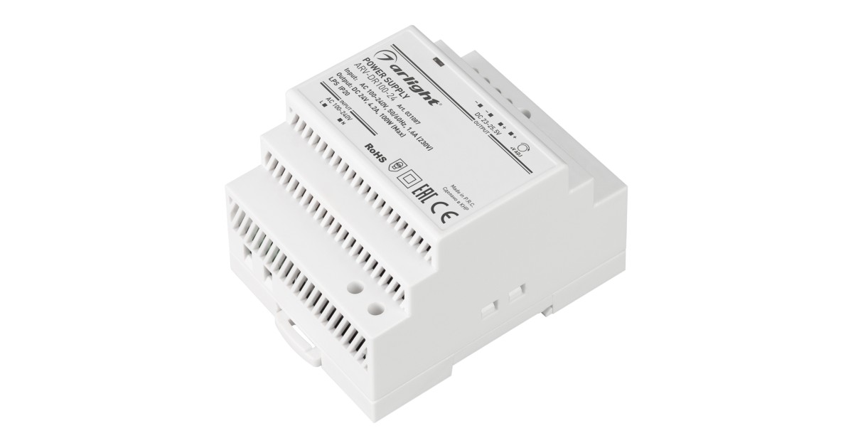 Купить Блок питания ARV-DR100-24 (24V, 4.2A, 100W) 031087 Arlight оптом в Москве