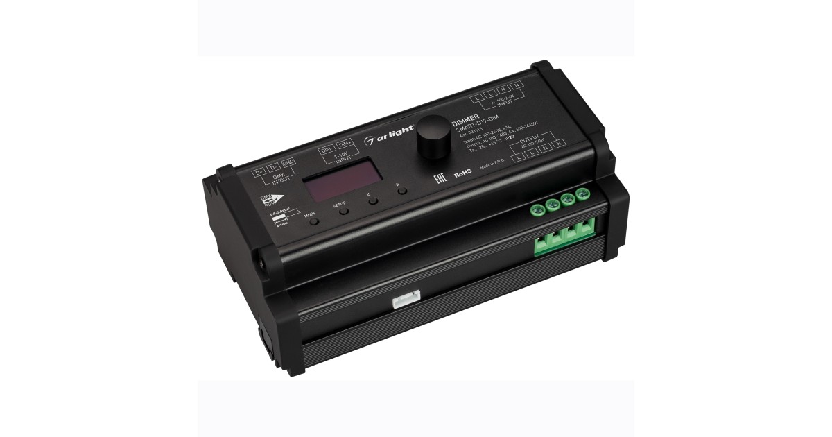 Купить Диммер SMART-D17-DIM (230V, 6A, TRIAC, DIN, 2.4G) 031113 Arlight оптом в Москве