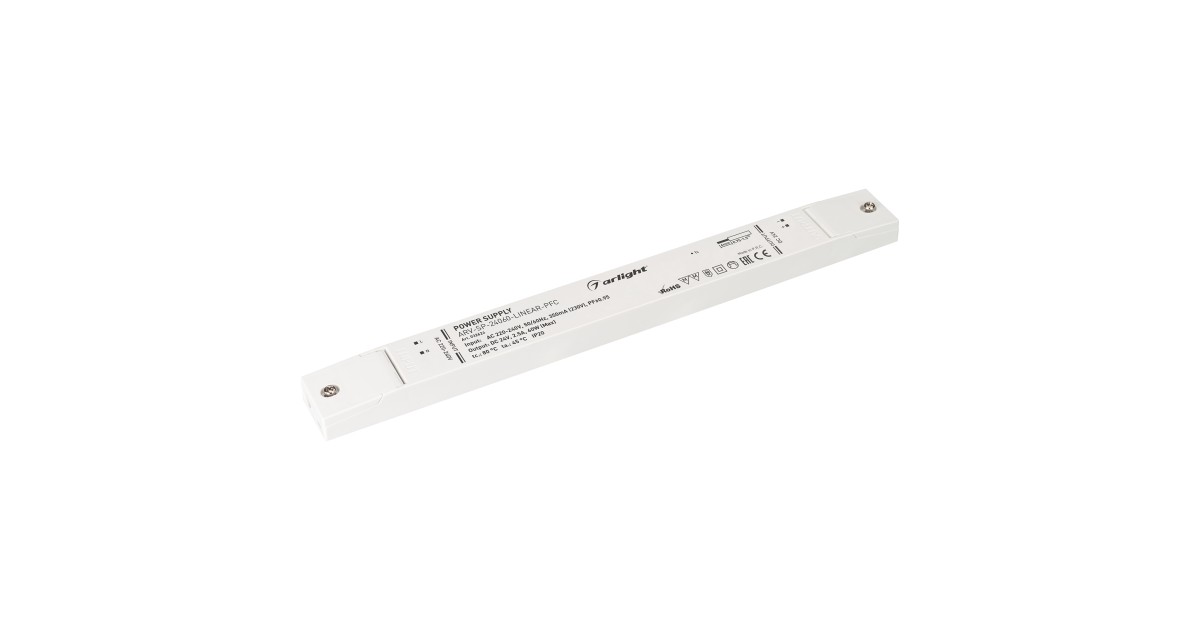 Купить Блок питания ARV-SP-24060-LINEAR-PFC (24V, 2.5A, 60W) 032624 Arlight оптом в Москве