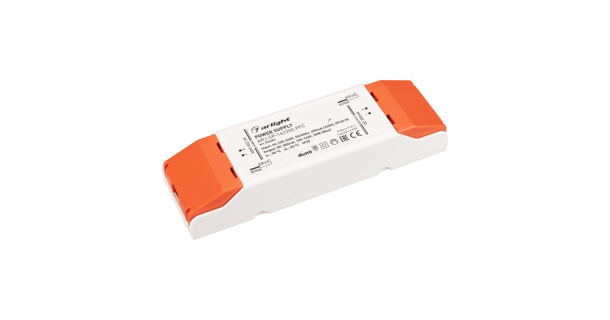 Купить Блок питания ARJ-SP-142350-PFC (50W, 100-142V, 350mA) 033284 Arlight оптом в Москве