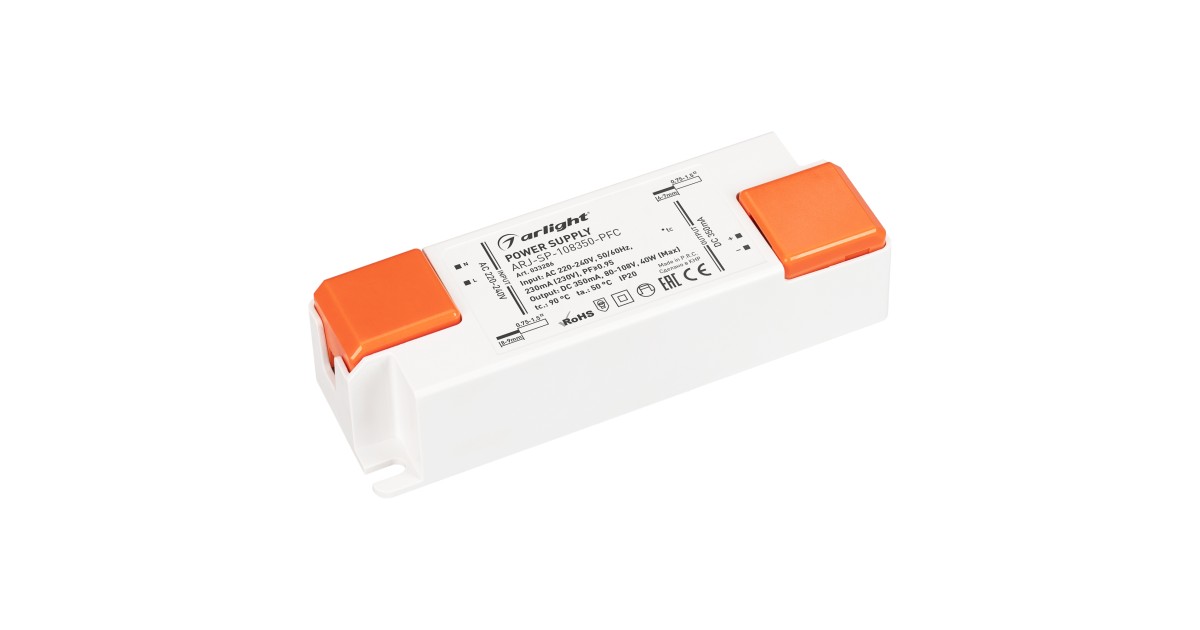 Купить Блок питания ARJ-SP-108350-PFC (40W, 80-108V, 350mA) 033286 Arlight оптом в Москве