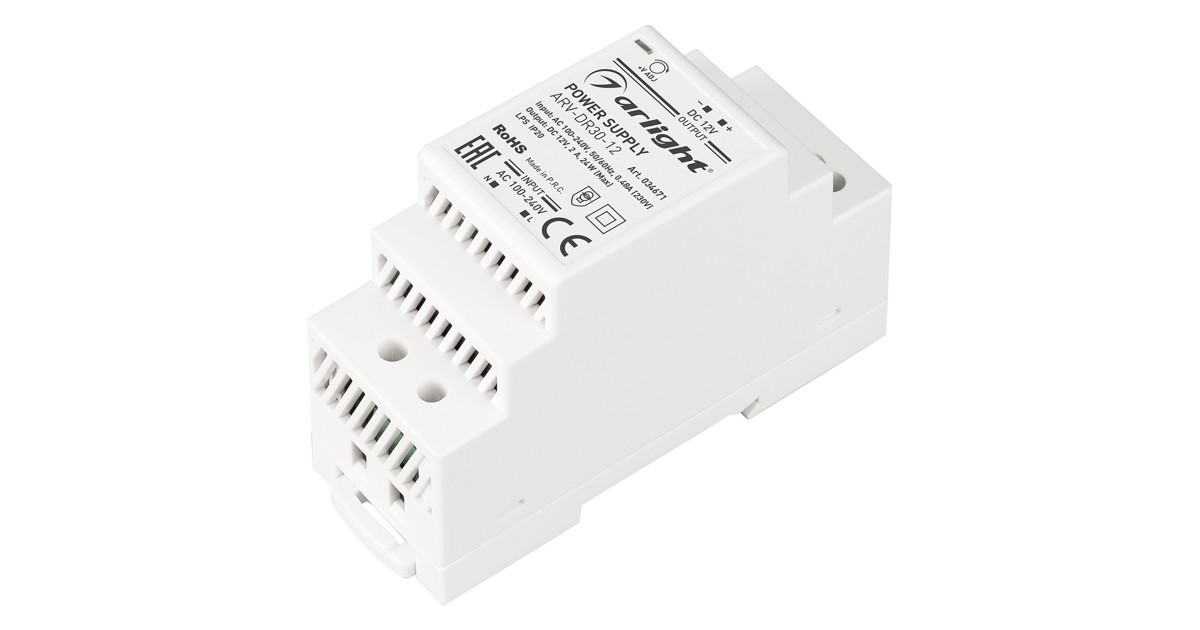 Купить Блок питания ARV-DR30-12 (12V, 2A, 24W) 034671 Arlight оптом в Москве