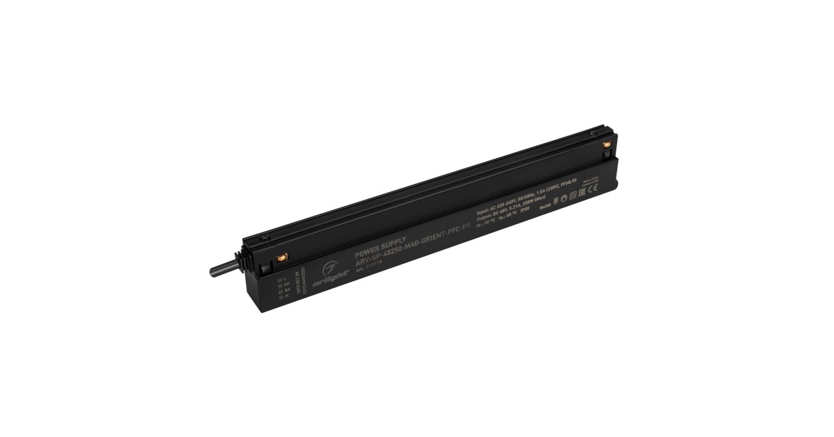 Купить Блок питания ARV-SP-48250-MAG-ORIENT-PFC-BK (48V, 5.21A, 250W) 035779 Arlight оптом в Москве