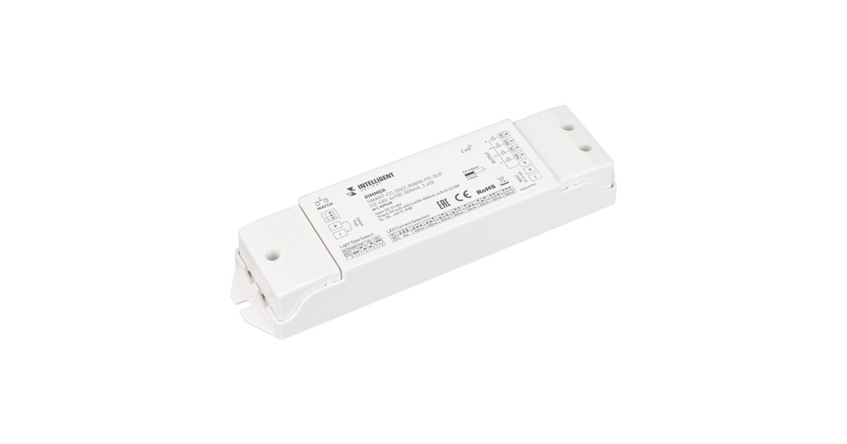 Купить INTELLIGENT ARLIGHT Диммер SMART-CC-2042-RGBW-PD-SUF (12-48V, 4x150-500mA, 2.4G) 037420 Arlight оптом в Москве