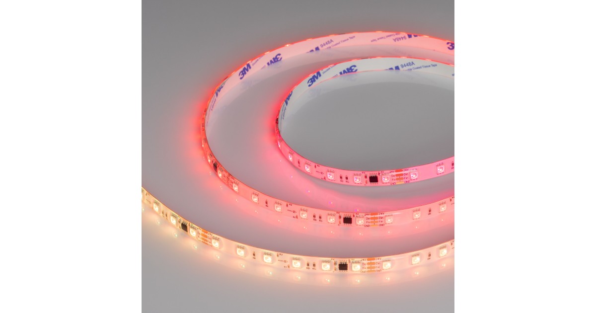 Купить Лента герметичная SPI-SE-B60-10mm 24V RGB-PX6-BPT (12 W/m, IP65, 5060, 5m) 039601 Arlight оптом в Москве
