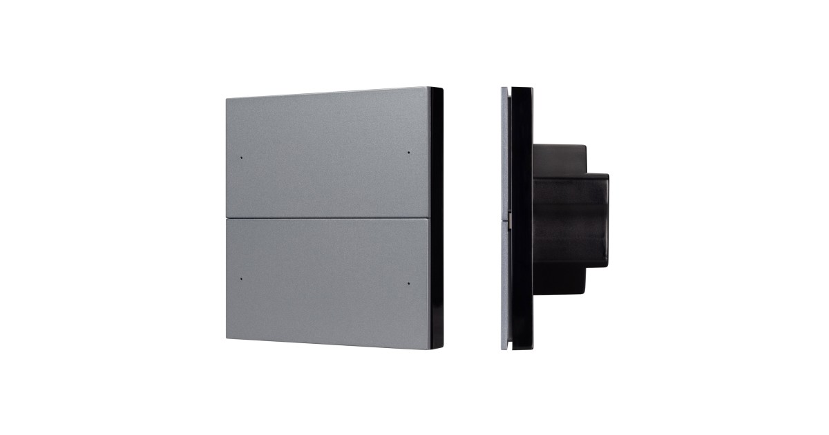 Купить INTELLIGENT ARLIGHT Кнопочная панель SMART-DMX512-801-22-4G-4SC-DIM-IN Grey (230V, 2.4G) 039311 Arlight оптом в Москве