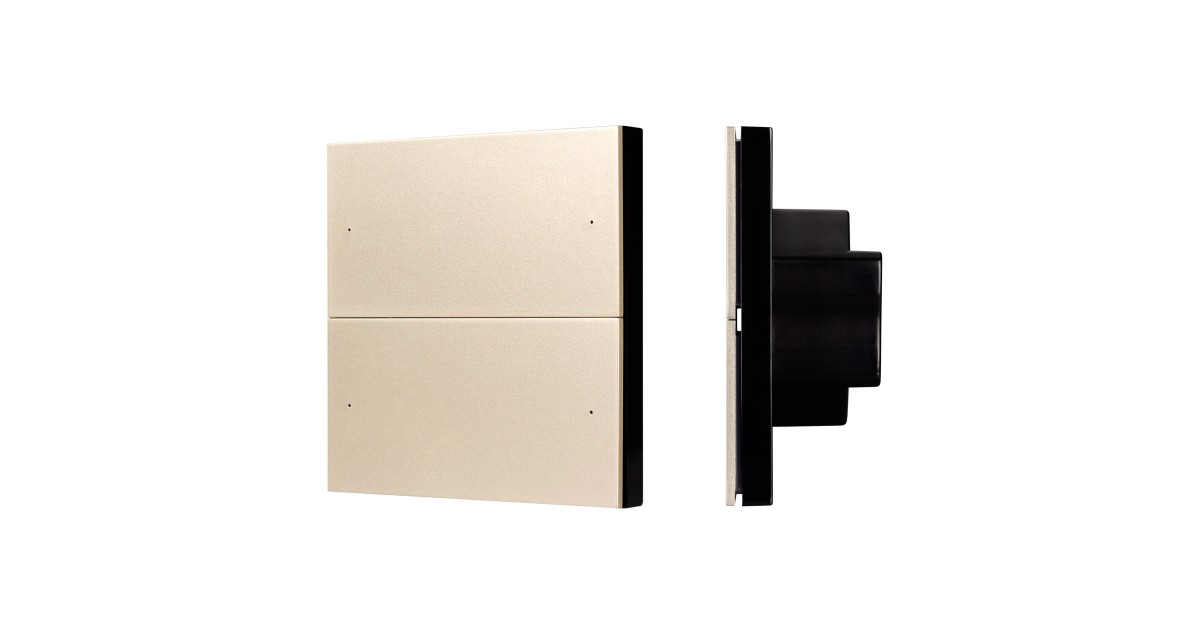 Купить INTELLIGENT ARLIGHT Кнопочная панель SMART-DMX512-801-22-4G-4SC-DIM-IN Gold (230V, 2.4G) 039313 Arlight оптом в Москве