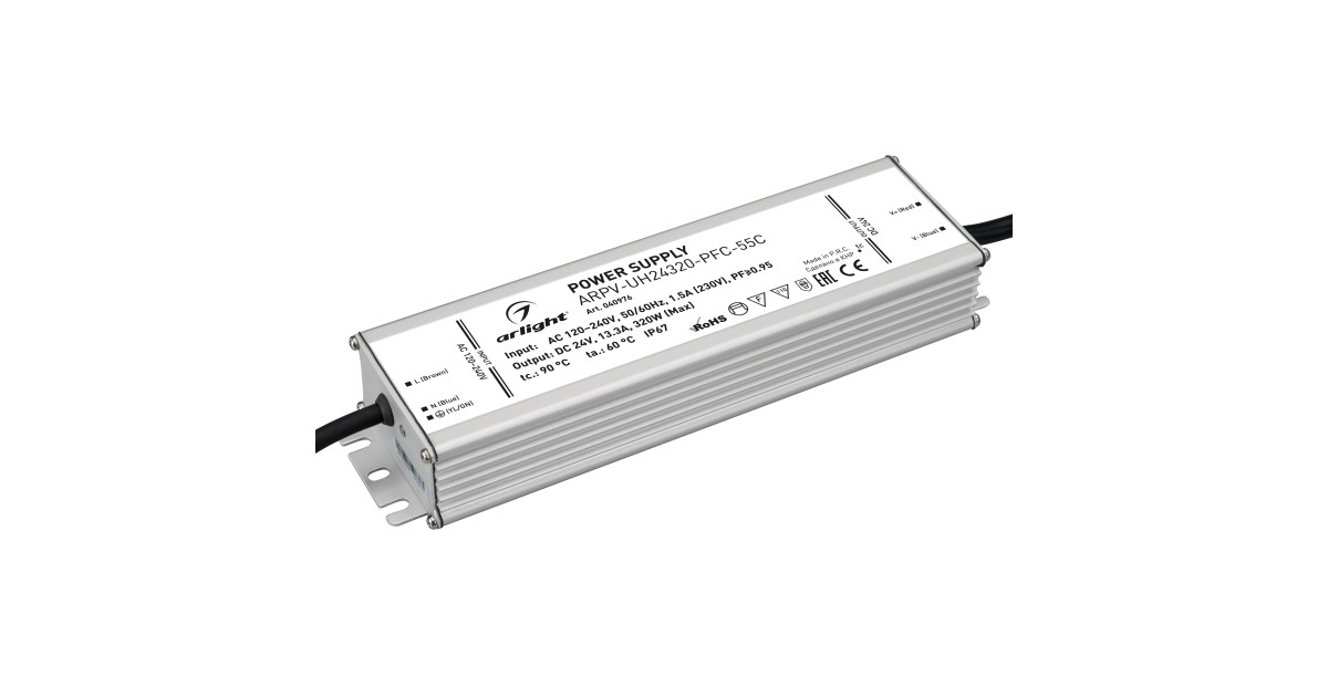 Купить Блок питания ARPV-UH24320-PFC-55C (24V, 13.3A, 320W) 040976 Arlight оптом в Москве